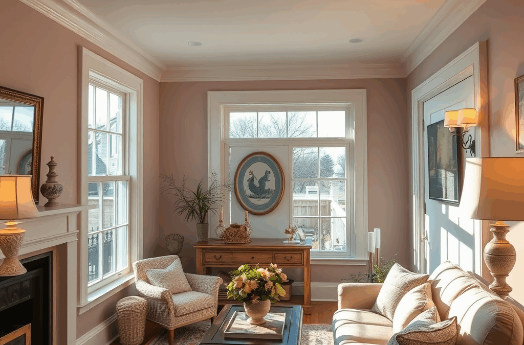 interior painting Marion MA living room repaint